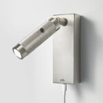 Modern black reading light with USB charging RKR15 - Image 2