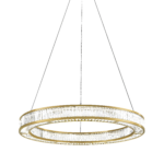 Modern bronze chandelier with ring frame CBR03