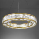 Modern bronze chandelier with ring frame CBR02 - Image 3