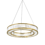 Modern bronze chandelier with ring frame CBR02