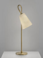 Modern bronze desk lamp with fabric shade DBF03 - Image 5