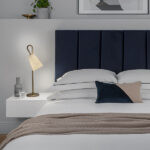 Modern bronze desk lamp with fabric shade DBF03 - Image 4