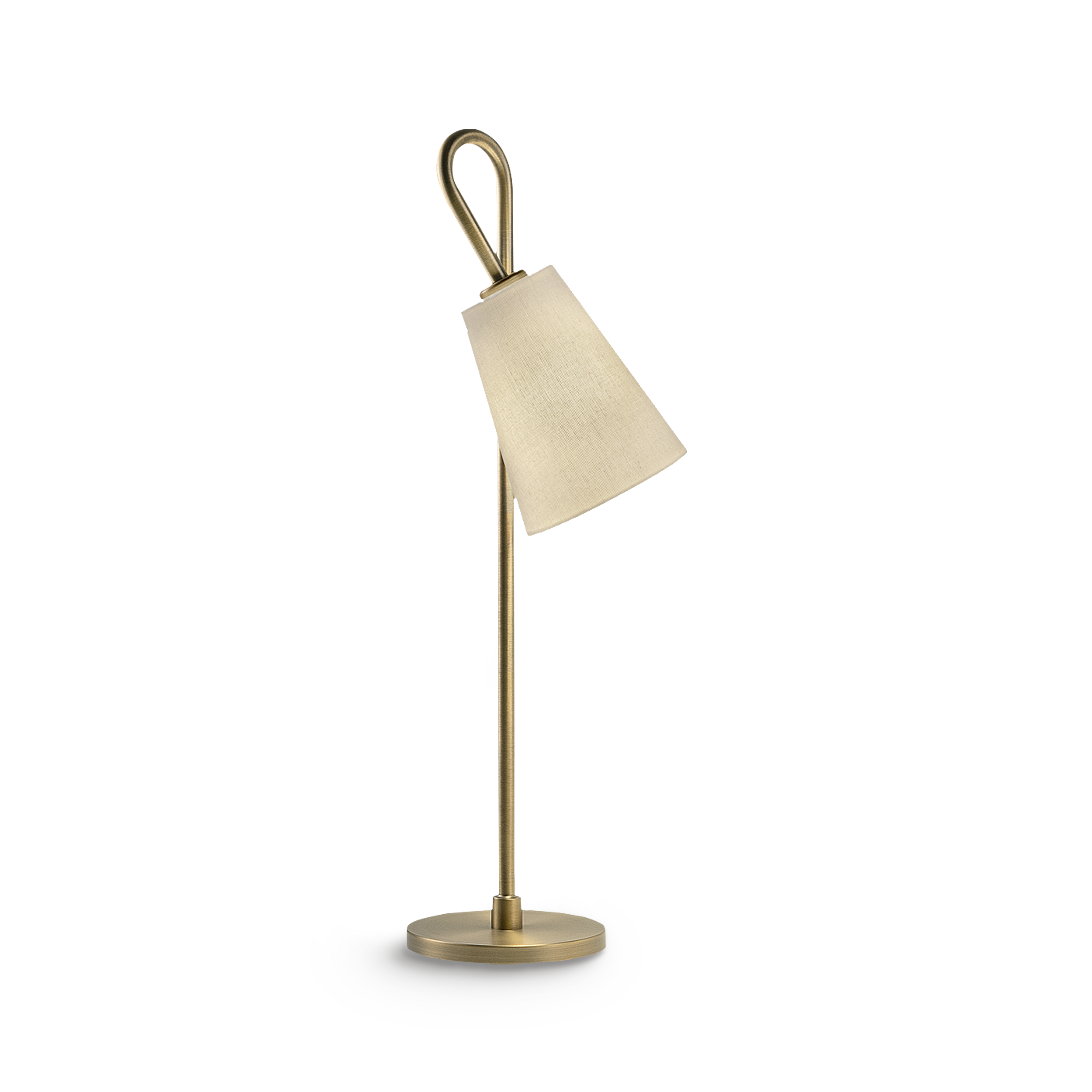 lp-88-tl-l-gb-primary Modern bronze desk lamp with fabric shade DBF03 - Image 1
