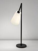 Modern black desk lamp with fabric shade DKF02 - Image 4