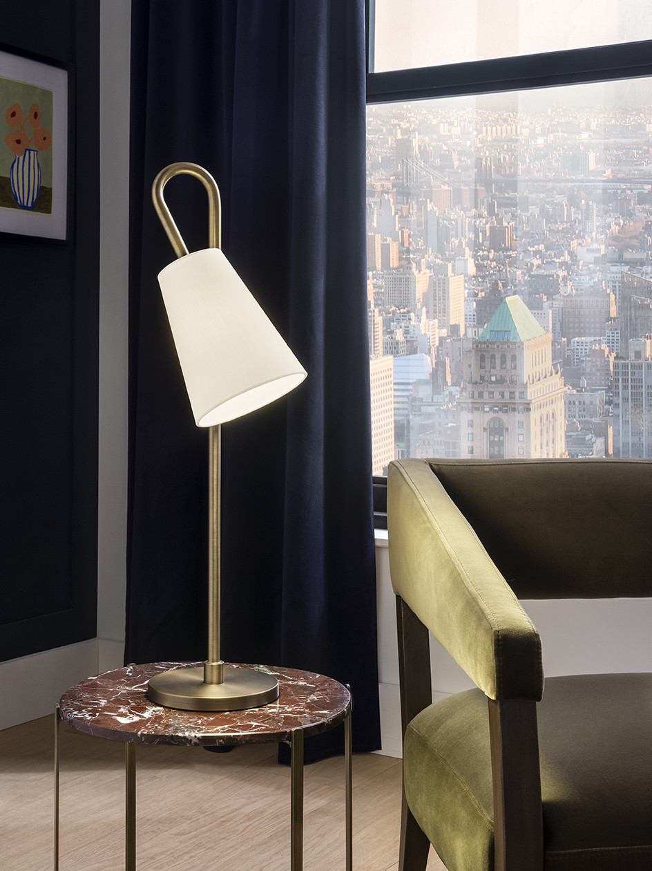 lp-88-tl-r-gb-2 Modern bronze desk lamp with fabric shade DBF04 - Image 3