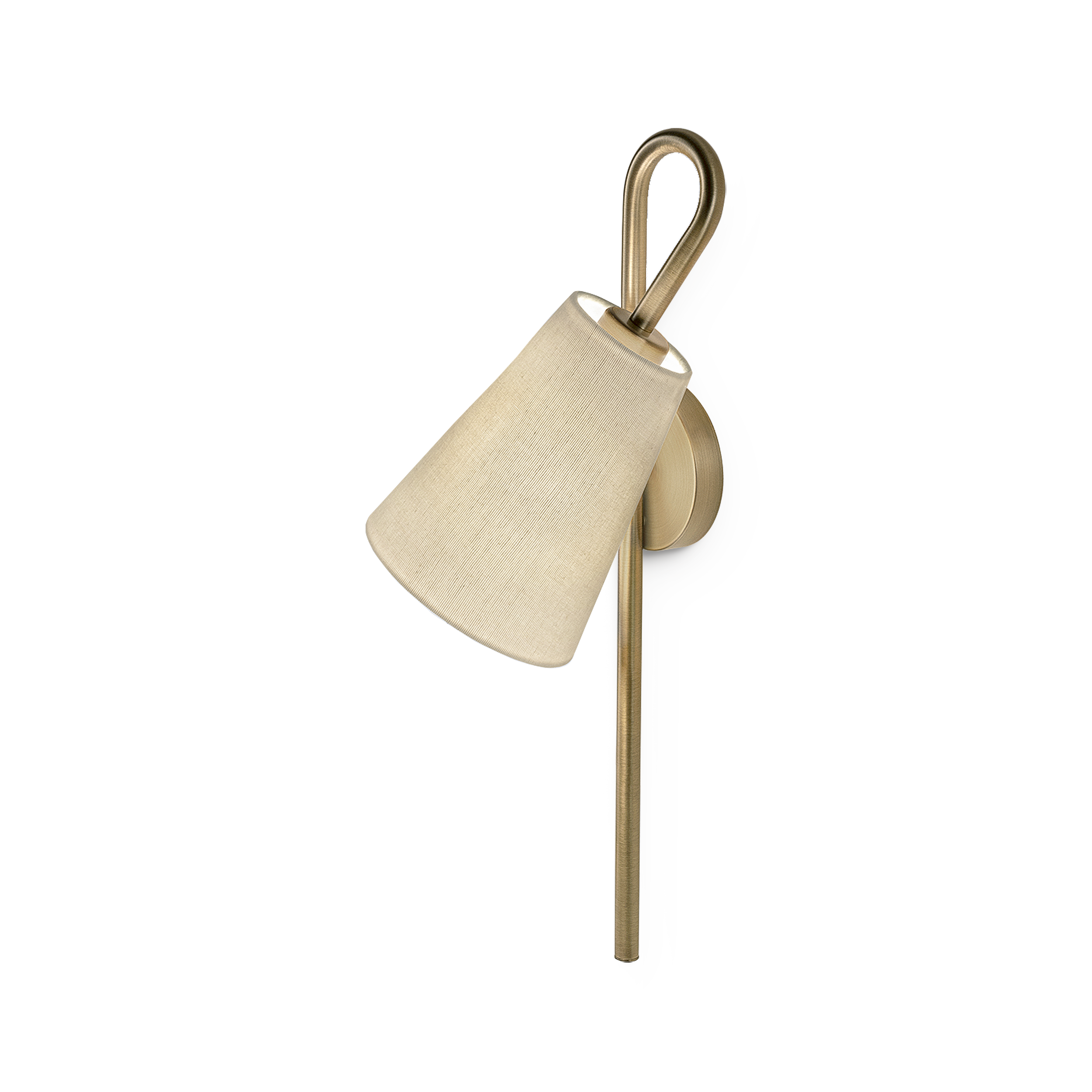lp-88-w1r-gb-primary Modern bronze wall lamp with fabric shade WBF03 - Image 1