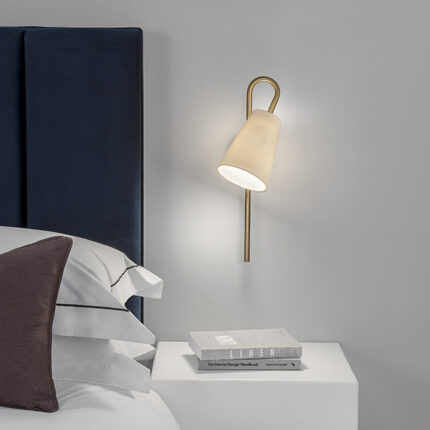 brass wall lamp,modern wall lamp,opal glass wall light,brass wall sconce,bedroom wall lamp,hotel wall lighting