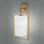 Modern bronze wall lamp with ribbed detail WBR08 - Image 3