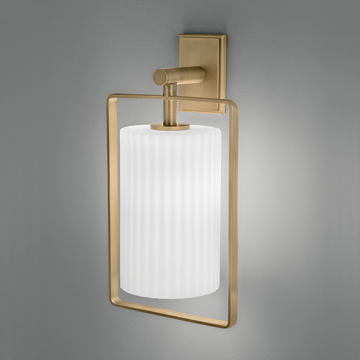 ma-9-w1-1 Modern bronze wall lamp with ribbed detail WBR08 - Image 3