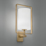 Modern bronze wall lamp with ribbed detail WBR08 - Image 4