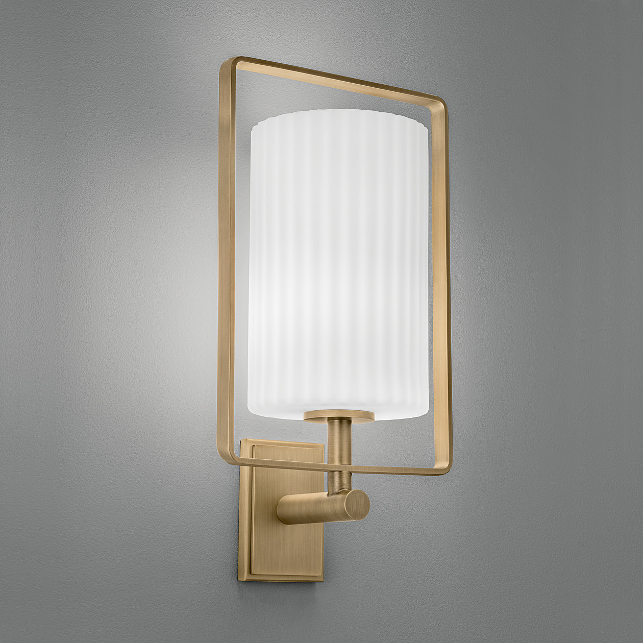 ma-9-w1-2 Modern bronze wall lamp with ribbed detail WBR08 - Image 4