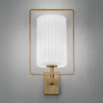 Modern bronze wall lamp with ribbed detail WBR08 - Image 5
