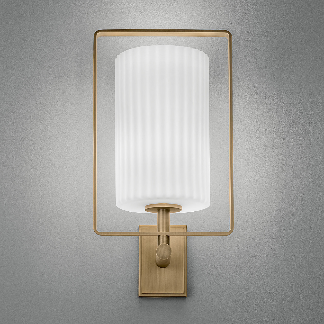 ma-9-w1-3 Modern bronze wall lamp with ribbed detail WBR08 - Image 5