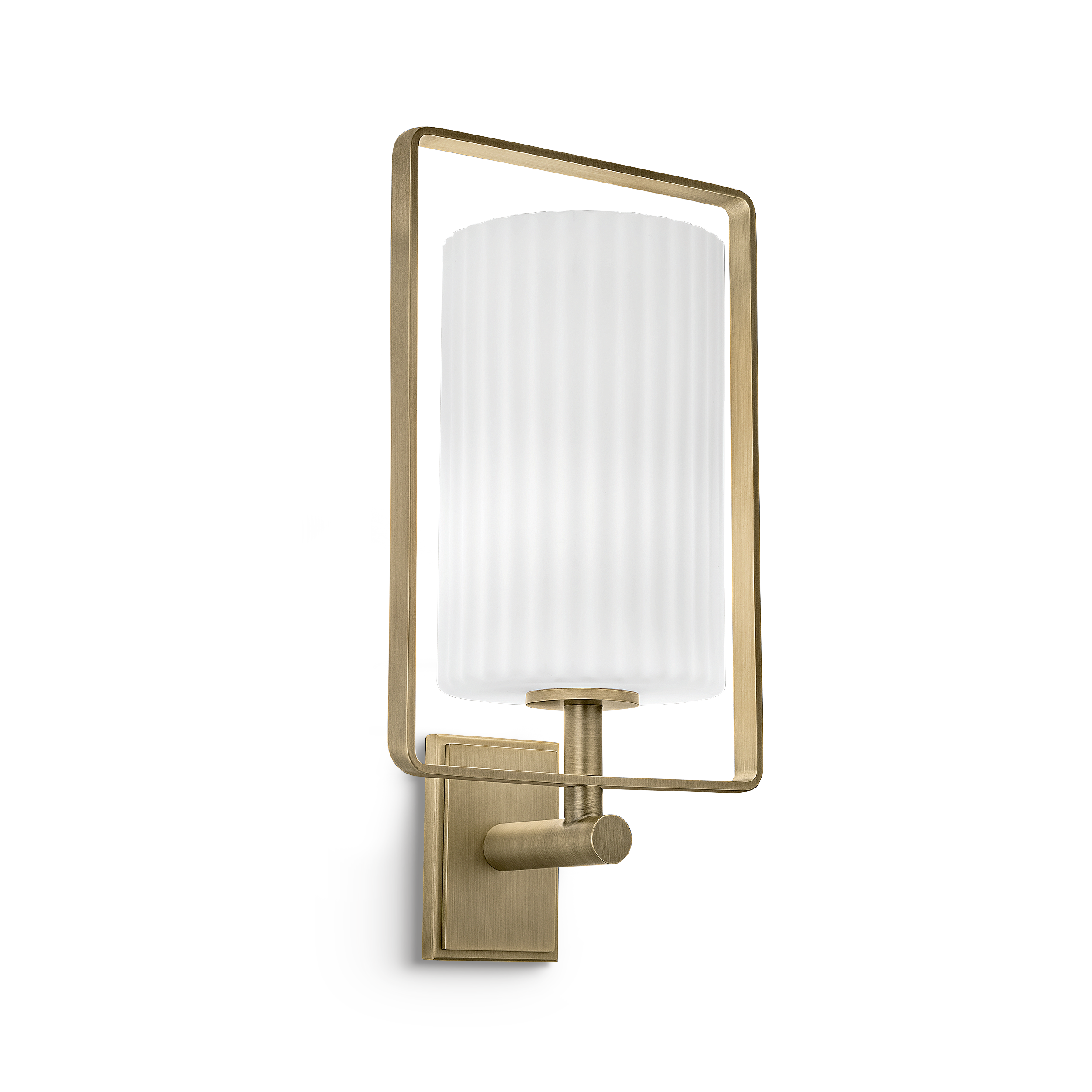 ma-9-w1-primary Modern bronze wall lamp with ribbed detail WBR08 - Image 1