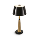Decorative brass table lamp with marble base TBM05