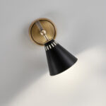 Compact wall sconce with reeded detail WNR02 - Image 4