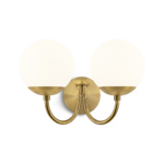 Minimalist wall lamp with opal glass WGG06