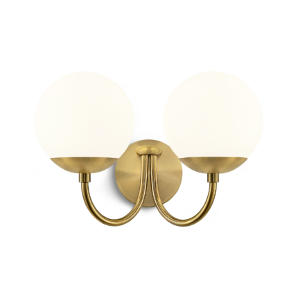 brass wall lamp,modern wall lamp,opal glass wall light,brass wall sconce,bedroom wall lamp,hotel wall lighting