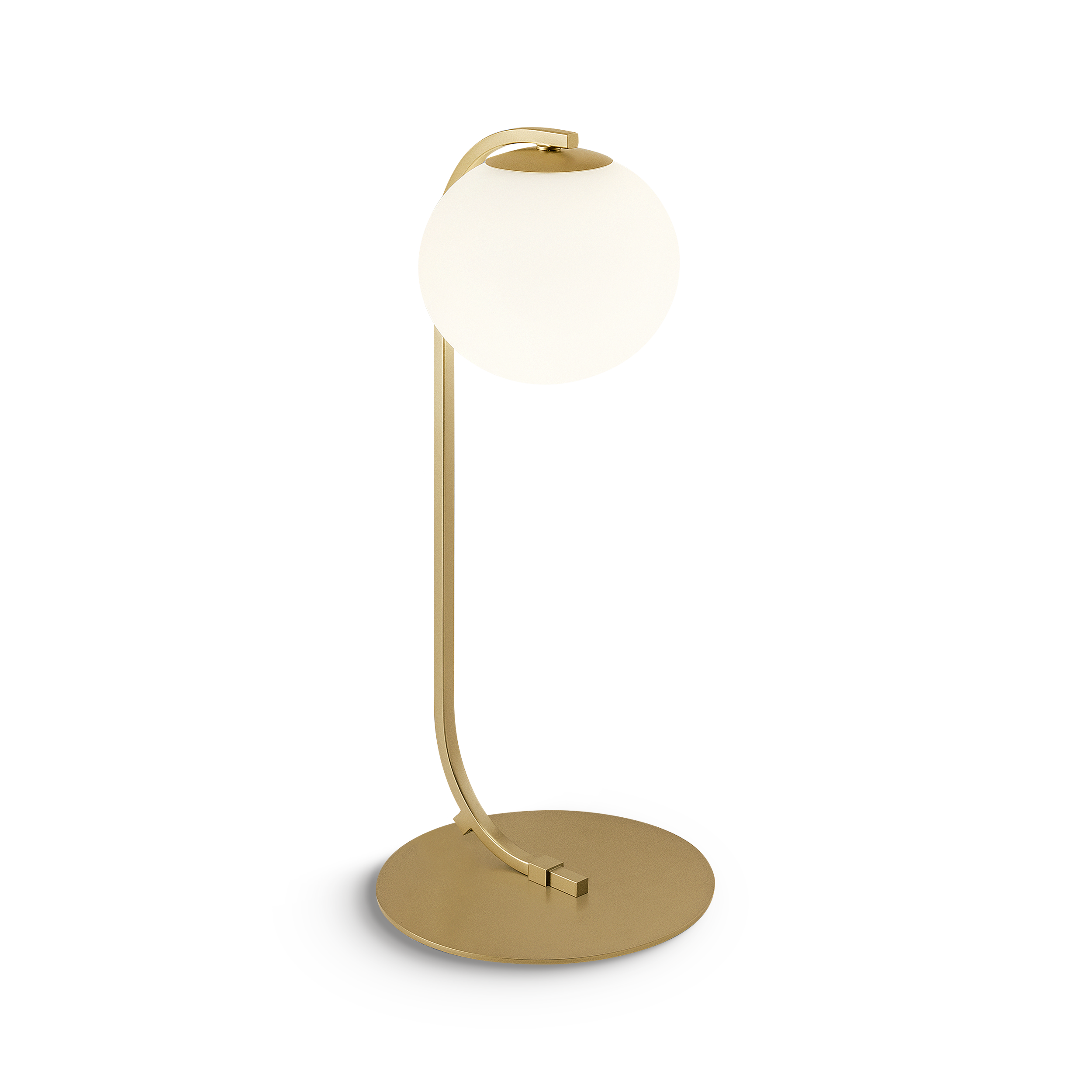 pa-12-tl-chg-primary Modern champagne gold desk lamp with opal glass DBG06 - Image 1