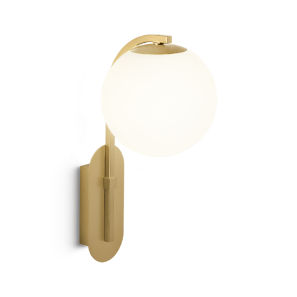 brass wall lamp,modern wall lamp,opal glass wall light,brass wall sconce,bedroom wall lamp,hotel wall lighting