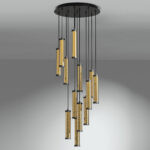 Custom brass custom chandelier with LED light CBL02 - Image 10