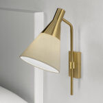Modern wall lamp with fabric shade WNF02 - Image 3