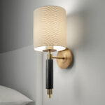 Modern wall lamp with reeded detail WNR05 - Image 3