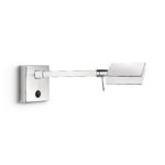 Modern chrome reading light with adjustable head RCR08