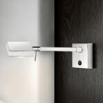 Modern chrome reading light with adjustable head RCR08 - Image 2