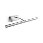 Minimalist chrome picture light with adjustable head WCA02