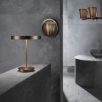 Modern bronze desk lamp with opal acrylic diffuser DBG08 - Image 4