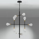 Custom custom chandelier with crackle glass CNG05 - Image 8