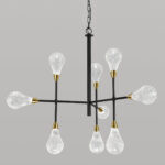 Custom custom chandelier with crackle glass CNG05 - Image 9