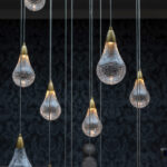 Custom custom chandelier with crackle glass CNG05 - Image 2