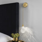 Modern wall lamp with crackle glass WNG07 - Image 5