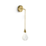 Modern wall lamp with crackle glass WNG07