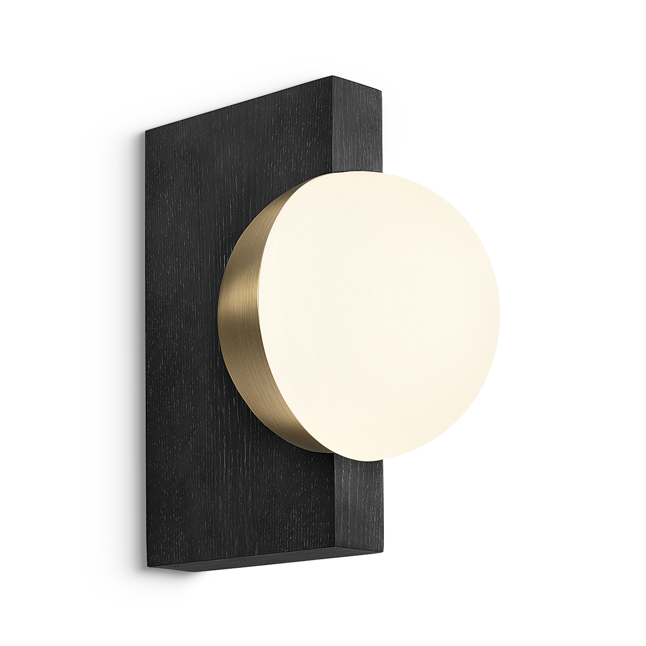 rd-5-w1-eb-gb-primary Modern bronze wall sconce with opal glass WBG12 - Image 1