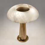 Decorative brass table lamp with dimmer control TBD01 - Image 3