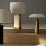 Decorative brass table lamp with dimmer control TBD01 - Image 4