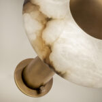 Decorative brass table lamp with dimmer control TBD01 - Image 2