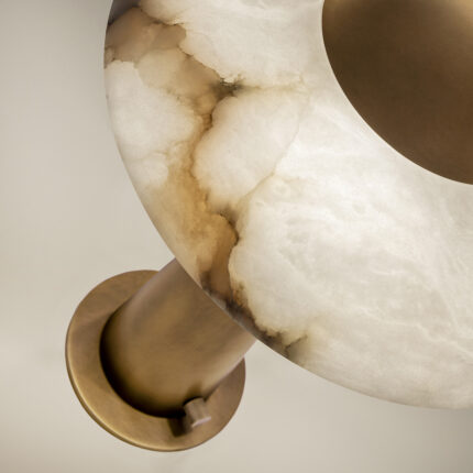 brass wall lamp,modern wall lamp,opal glass wall light,brass wall sconce,bedroom wall lamp,hotel wall lighting