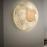 Decorative alabaster wall sconce with ring frame WAR01 - Image 3