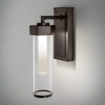 Modern black bathroom wall light with LED light BKL02 - Image 3