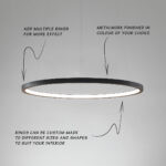 Custom custom ceiling light with opal acrylic diffuser CNG09 - Image 3