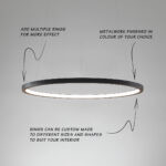 Custom custom ceiling light with opal acrylic diffuser CNG10 - Image 3