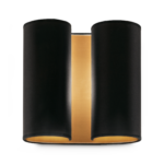 Decorative black wall sconce WKN07