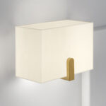 Modern champagne gold wall sconce with opal acrylic diffuser WBG18 - Image 3