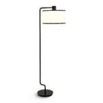 Modern black floor lamp with acrylic diffuser FKD01