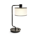Modern black table lamp with acrylic diffuser TKD01