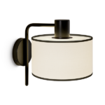 Modern black wall lamp with acrylic diffuser WKD01